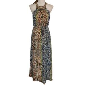 HD in Paris Anthropologie Size 2 Mayacamas Maxi Dress Multicolor